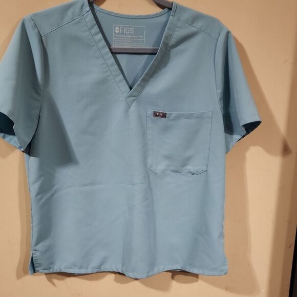 FIGS Men's Blue Scrub Top - Picture 1 of 4